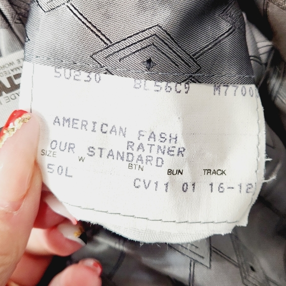 VINTAGE Ratner Clothes Blazer Skinner Ultra Suede Jacket Mens 50L - Picture 8 of 10